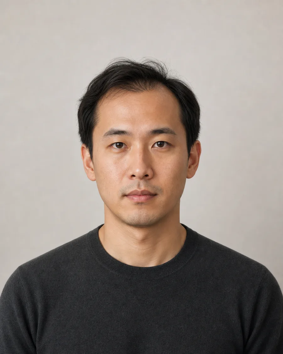 Natural hairline source AI-generated example
