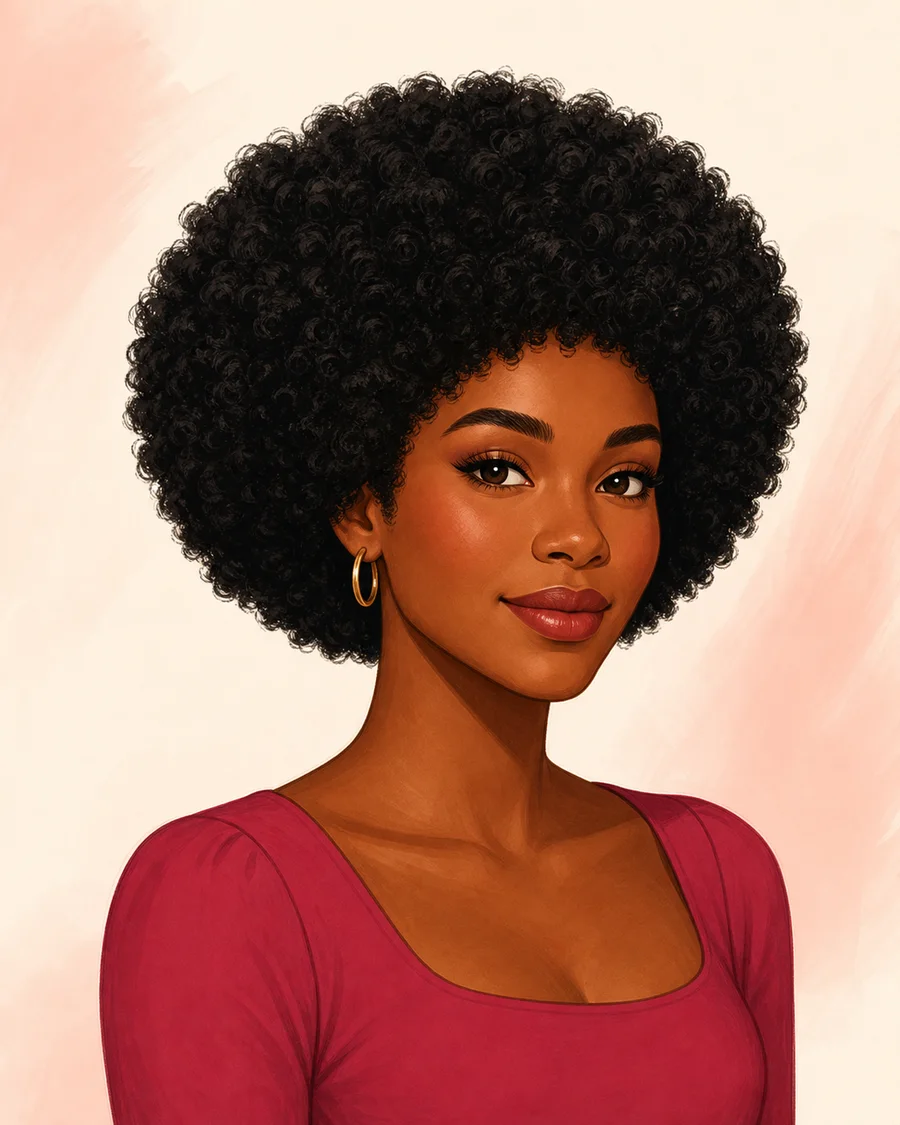Curly shape AI-generated example