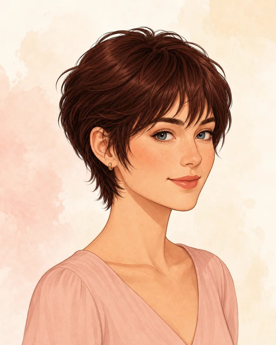 Bixie Cut · AI-generated hairstyle example