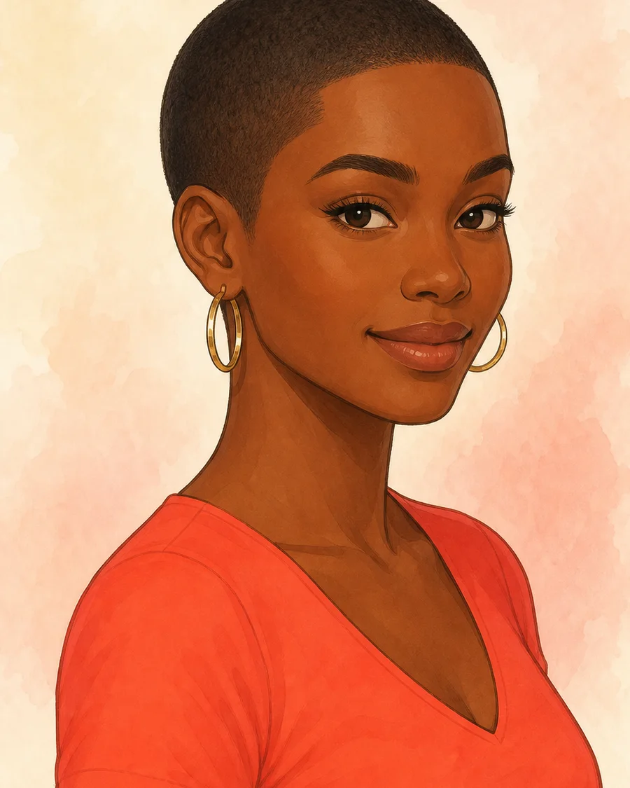 Buzz Cut · AI-generated hairstyle example