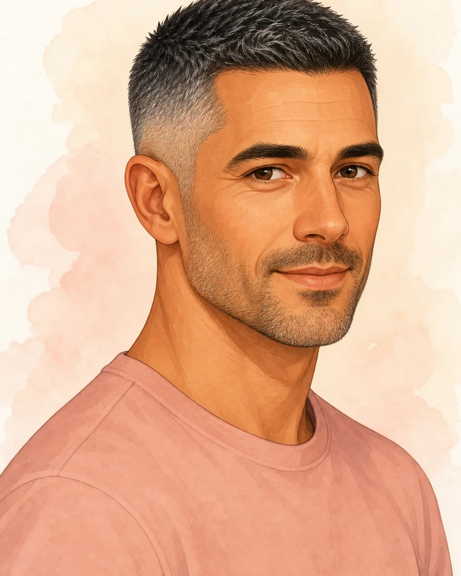 Crew Cut · AI-generated hairstyle example