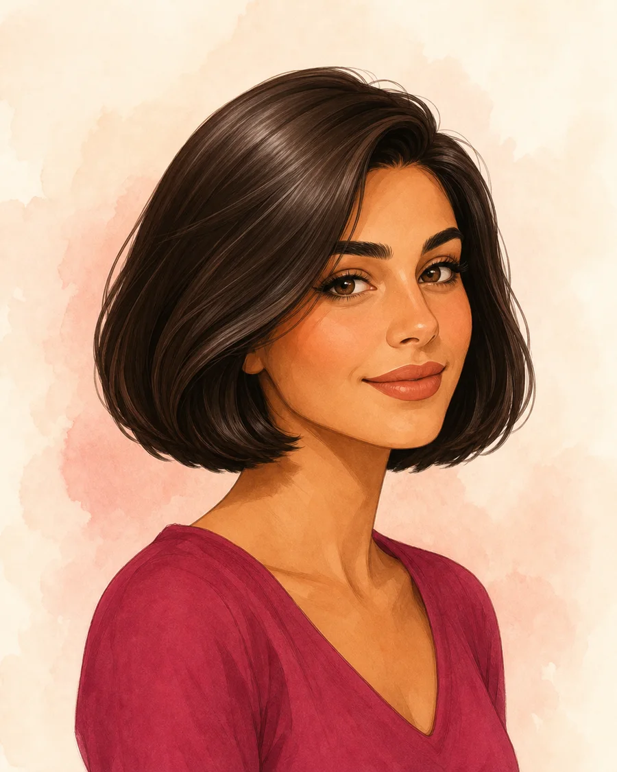 Italian Bob · AI-generated hairstyle example