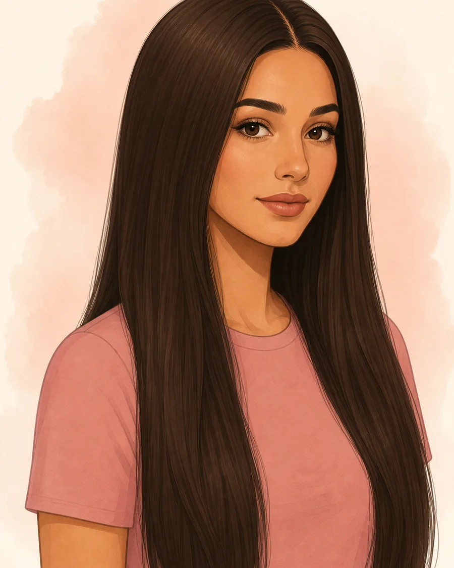 Adult before an AI hairstyle preview