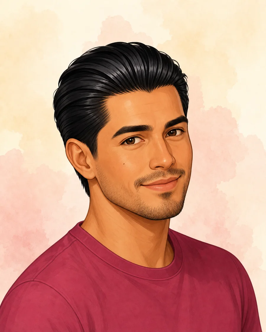 Slick Back · AI-generated style example