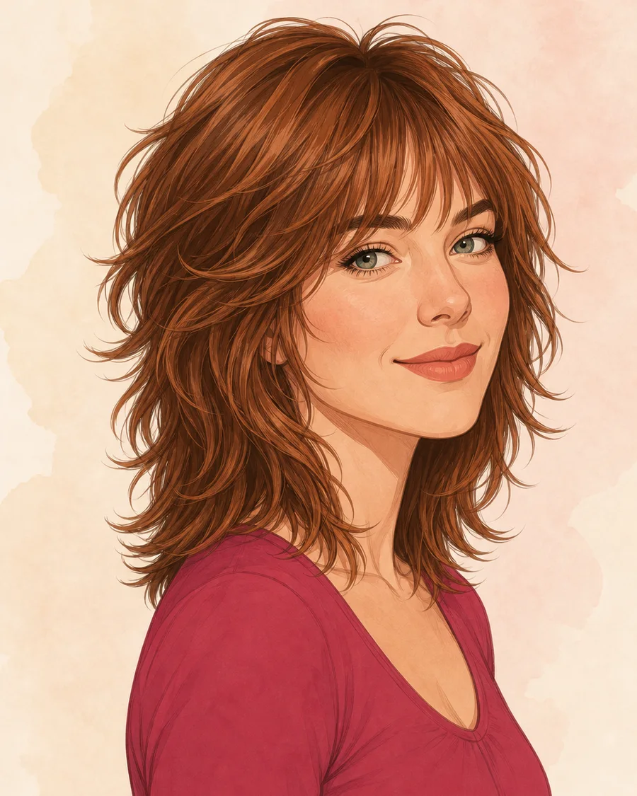 Soft Shag · AI-generated hairstyle example